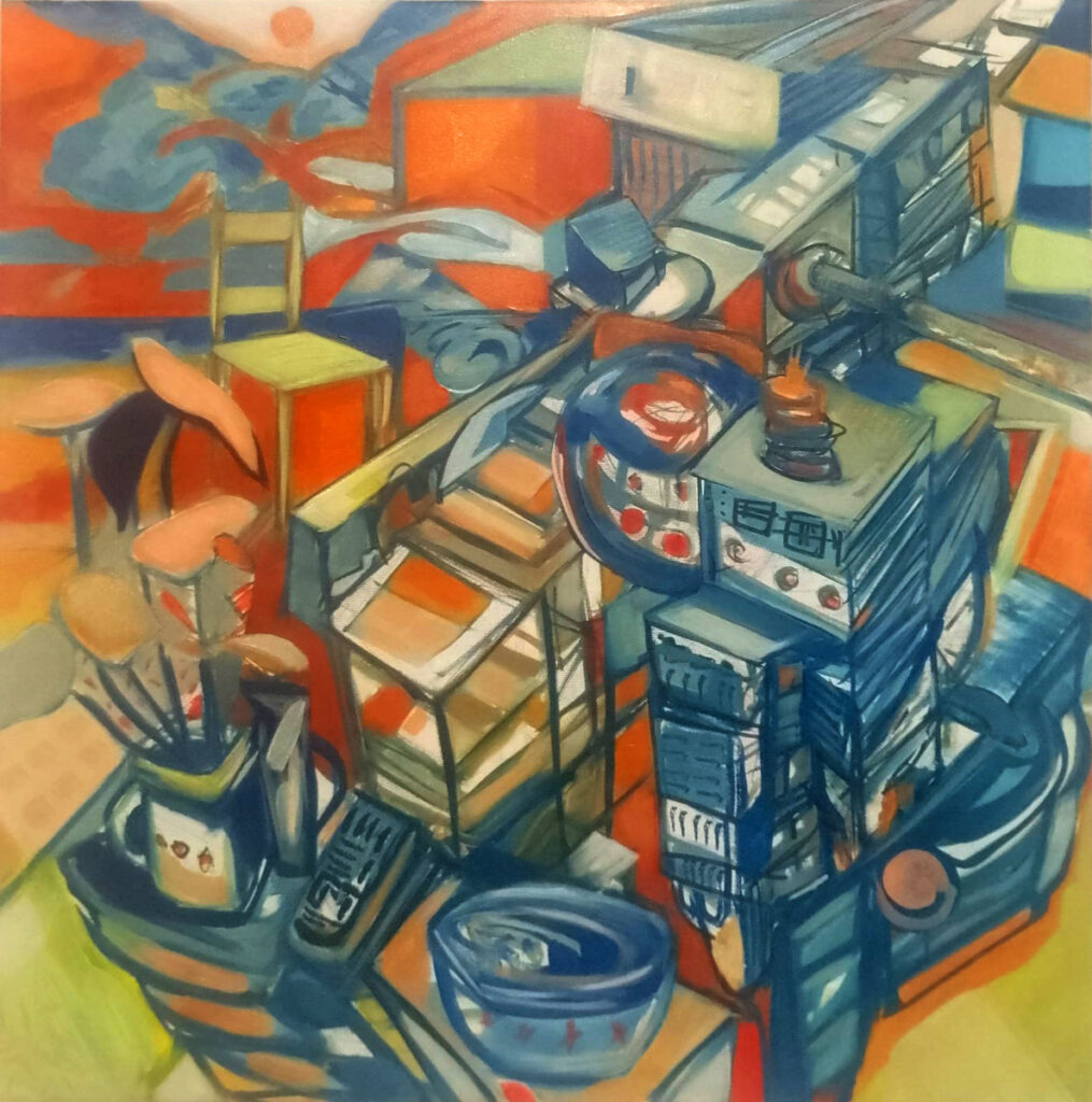 Nicolás Lautaro 2026. Óleo sobre tela. 50 x 50 cm