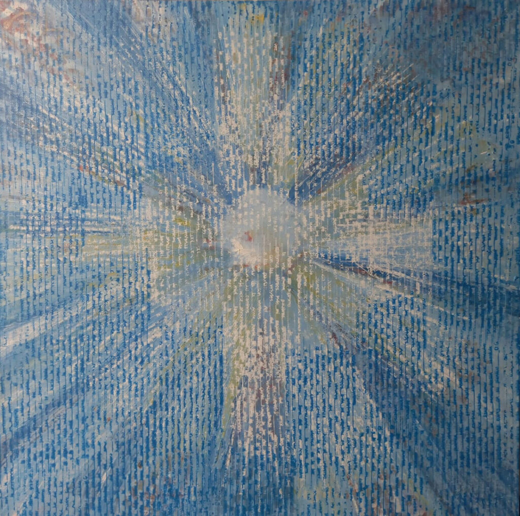 Yto Aranda. Luz-Omar-Luz-II. 2022. 50-x-50-cm. Acrílico sobre tela